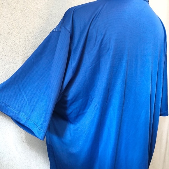OnTour Royal Blue Button Polo Short Sleeve Men’s Golf Shirt XL - Picture 5 of 8